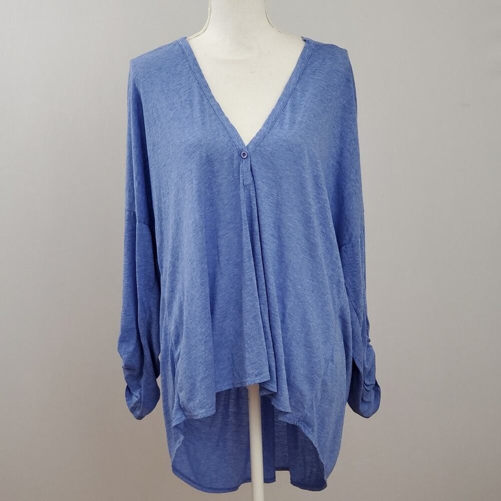 ZOA New York Hooded High Low Tunic Top